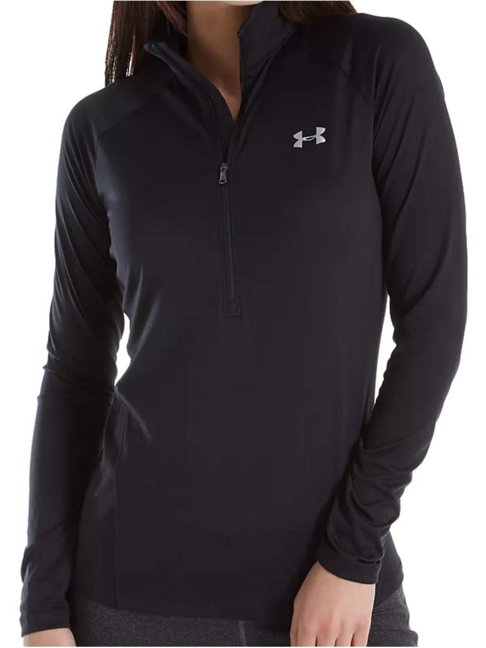 Under Armour Black Women's Long-Sleeve Quarter Zip Pullover